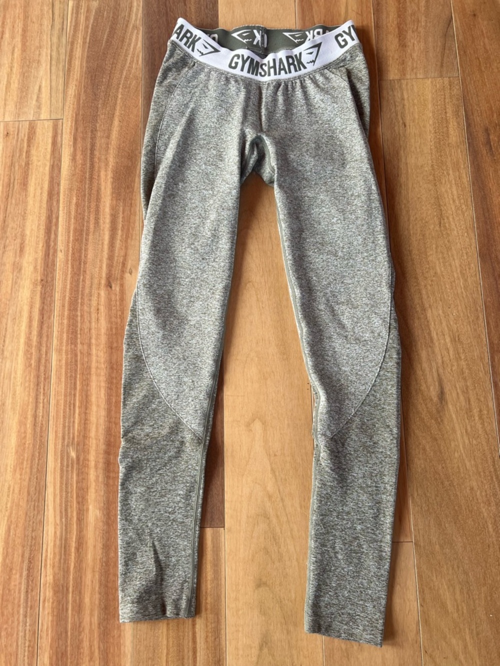 Small Gymshark Green Heather Leggings